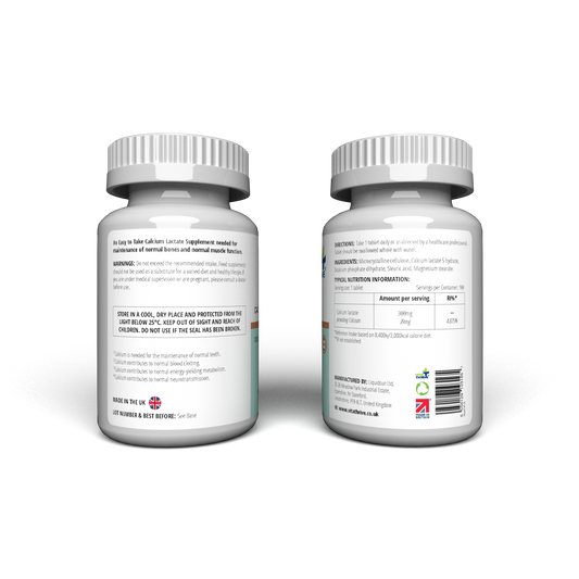 VitaThrive® Calcium Lactate 300mg Tablets (100 count)