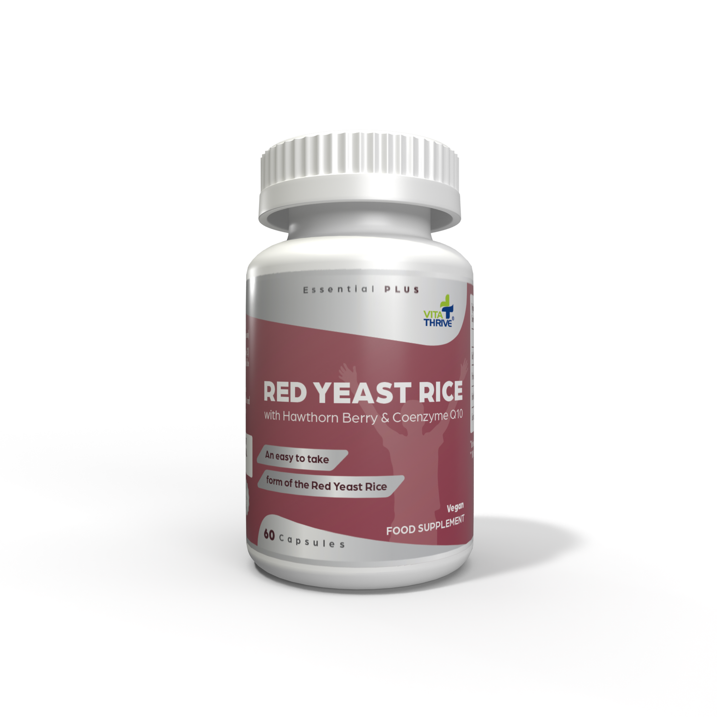 VitaThrive® Red Yeast Rice with Hawthorne Berry and Co-Enzyme Q10-60 Capsules
