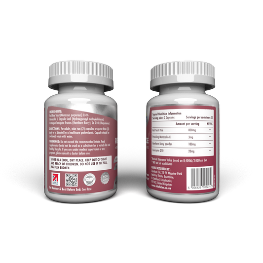 VitaThrive® Red Yeast Rice with Hawthorne Berry and Co-Enzyme Q10-60 Capsules