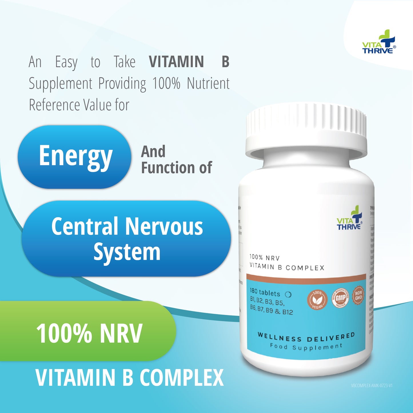 VitaThrive® Vitamin B Complex (100% NRV) Tablets