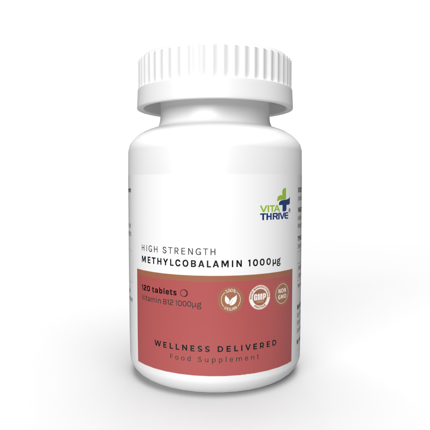 VitaThrive® Vitamin B12 (Methylcobalamin) 1000µg - 120 Tablets