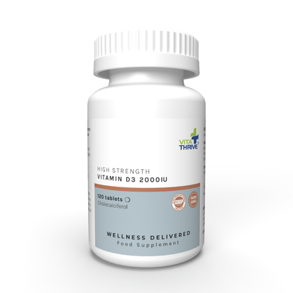VitaThrive® High Strength Vitamin D3 2,000iu (50µg) Tablets