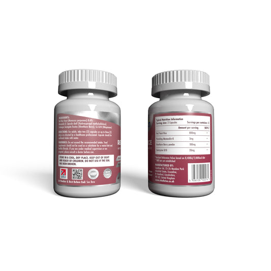 VitaThrive® Red Yeast Rice with Hawthorne Berry and Co-Enzyme Q10-60 Capsules