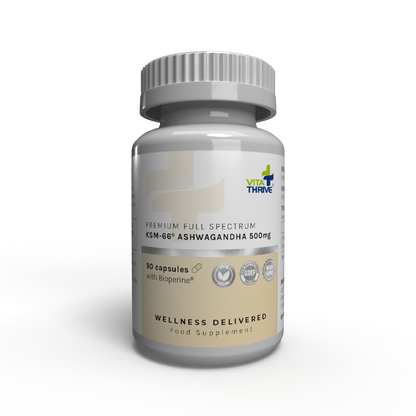 VitaThrive® KSM-66® Ashwagandha 500mg with Bioperine® Capsules - 90 Count