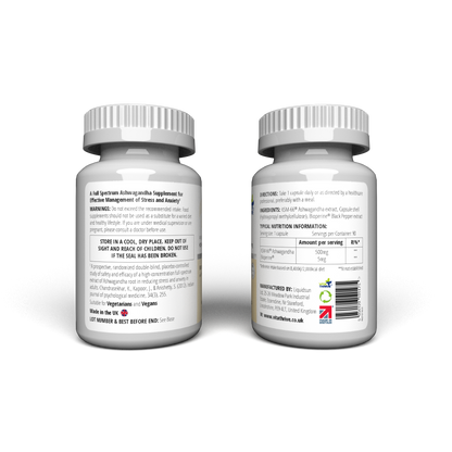 VitaThrive® KSM-66® Ashwagandha 500mg with Bioperine® Capsules - 90 Count