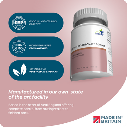 VitaThrive® Sodium Bicarbonate 600mg Tablets