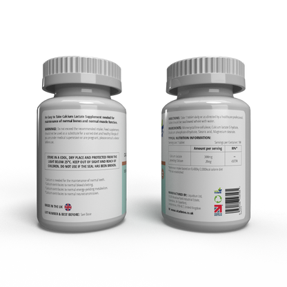 VitaThrive® Calcium Lactate 300mg Tablets (100 count)