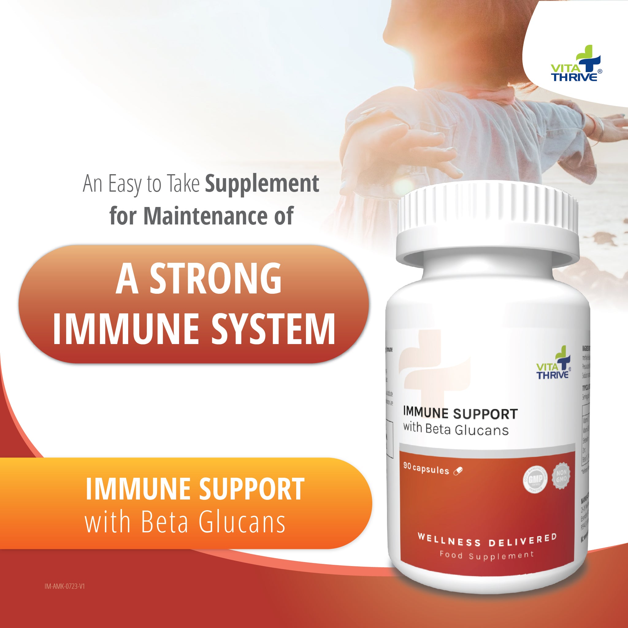VitaThrive® Immune Support with Beta Glucans - 90 Capsules