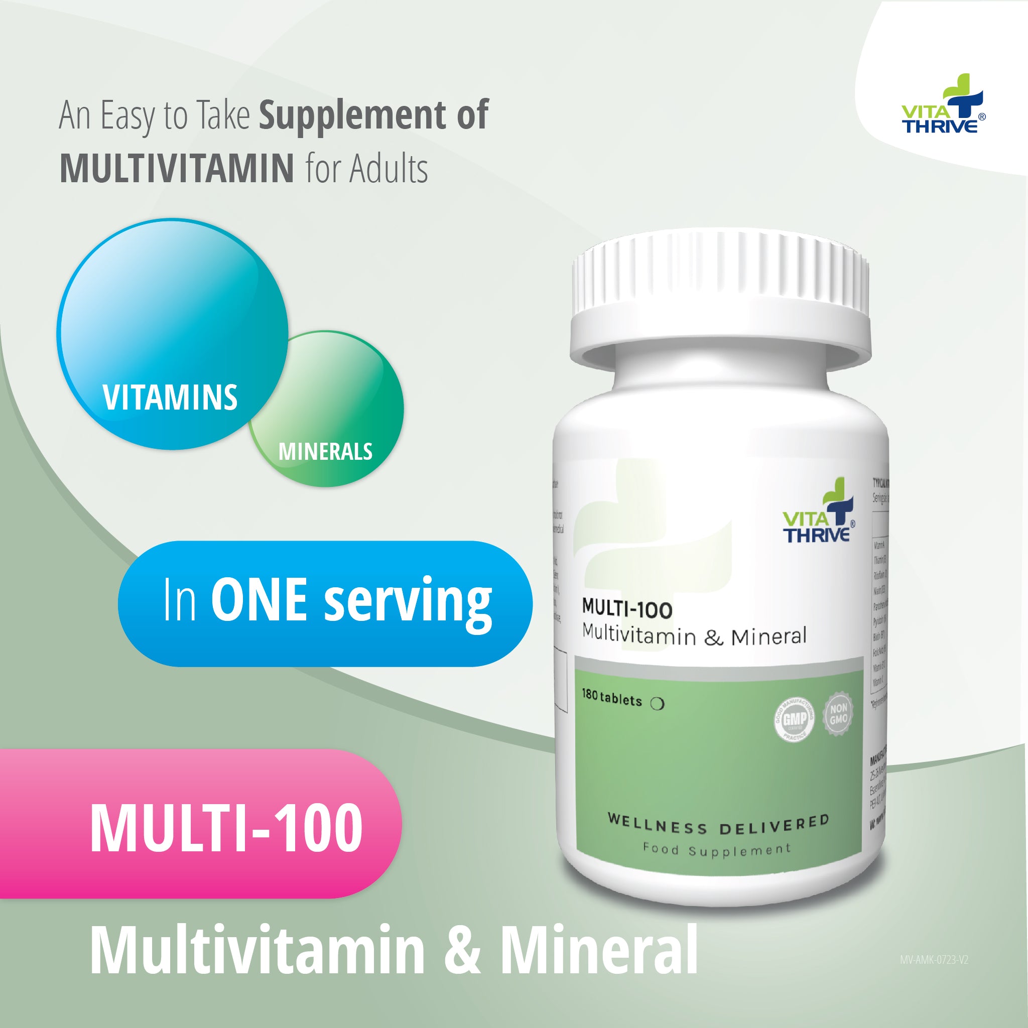 VitaThrive® Multi-100 - 180 Tablets