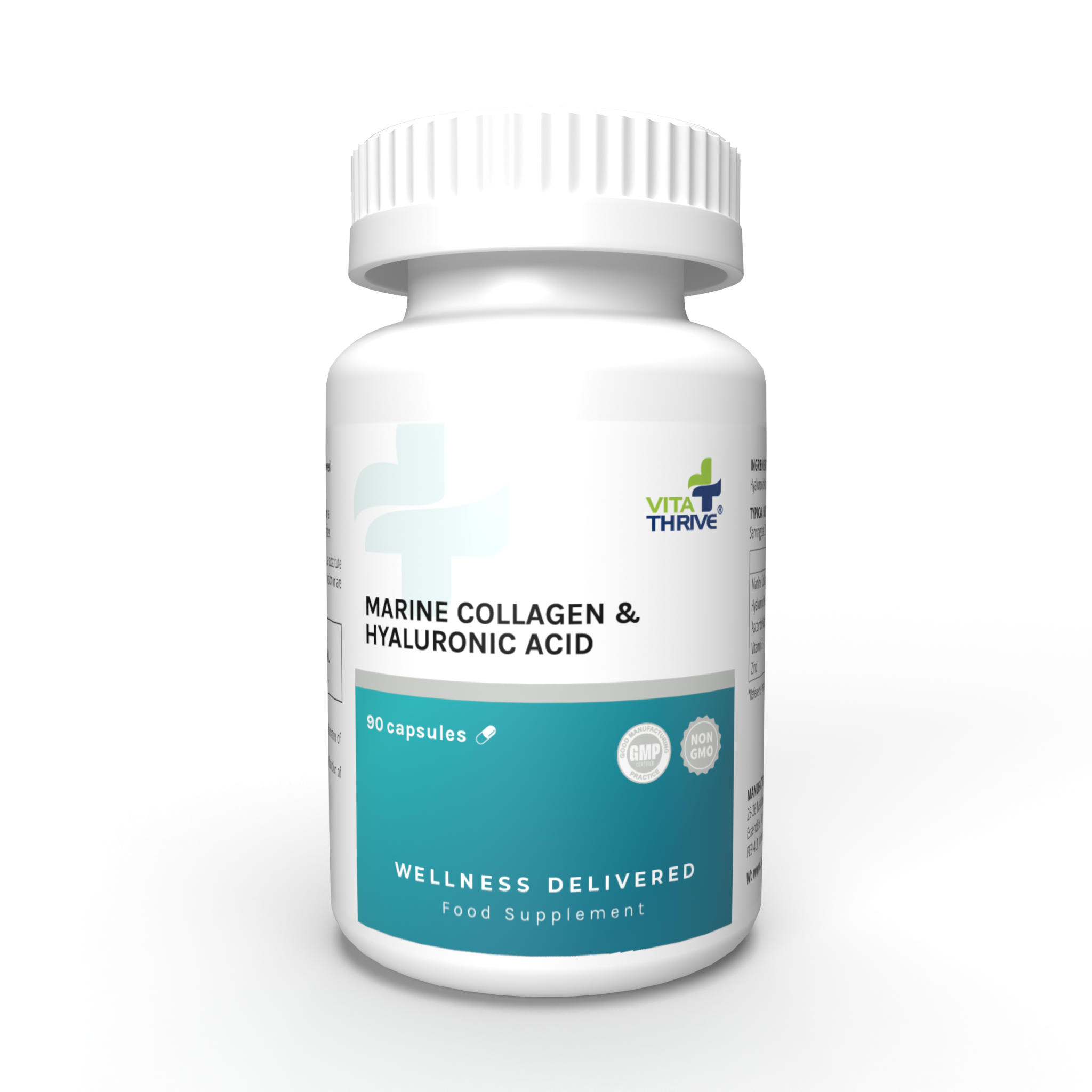 VitaThrive® Marine Collagen & Hyaluronic Acid - 90 Capsules