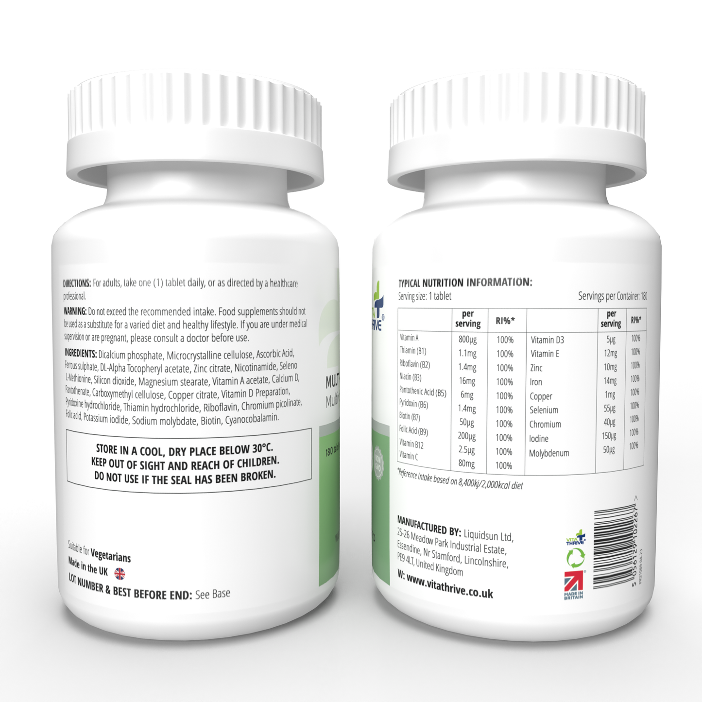 VitaThrive® Multi-100 - 180 Tablets