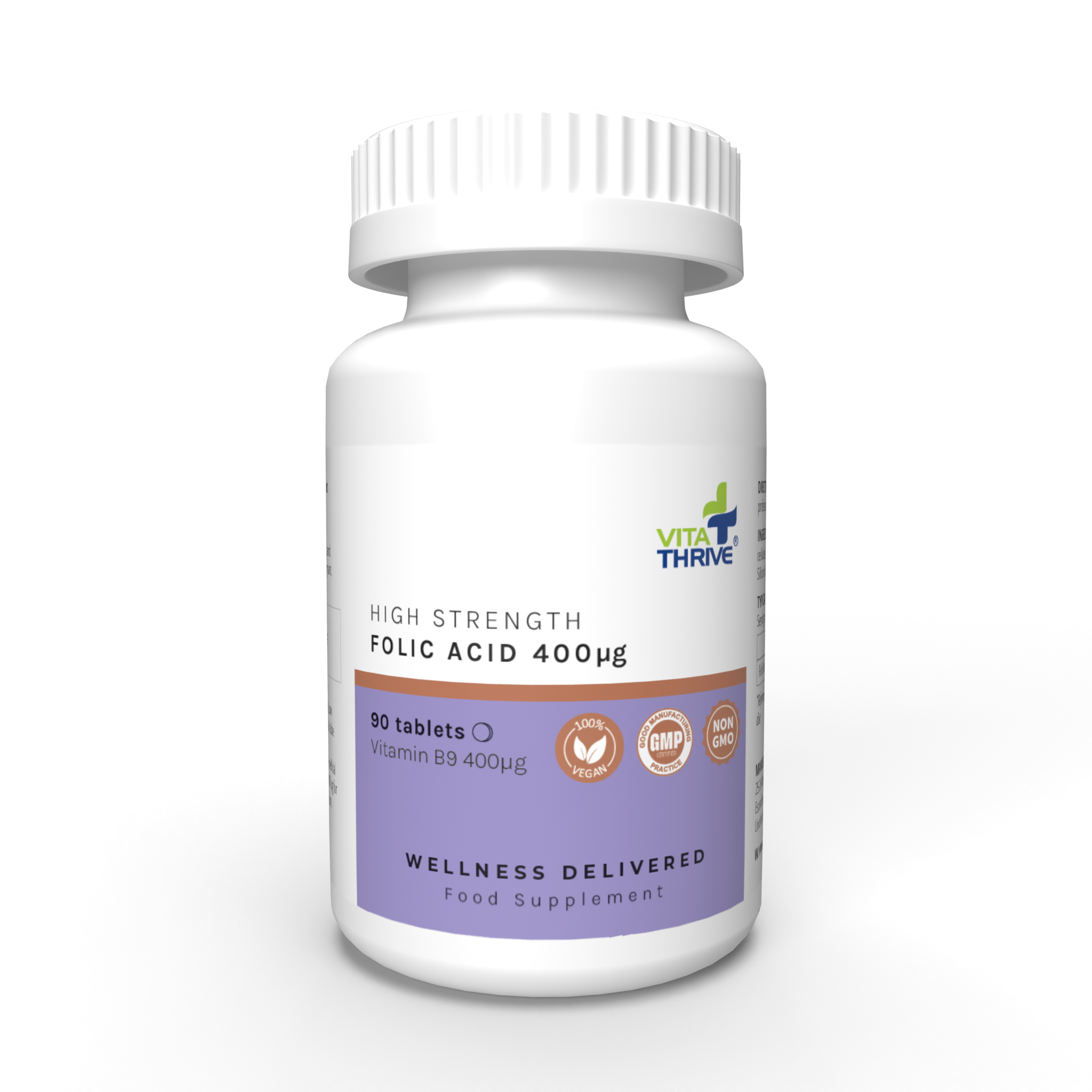 أقراص VitaThrive® Folic Acid 400 mg