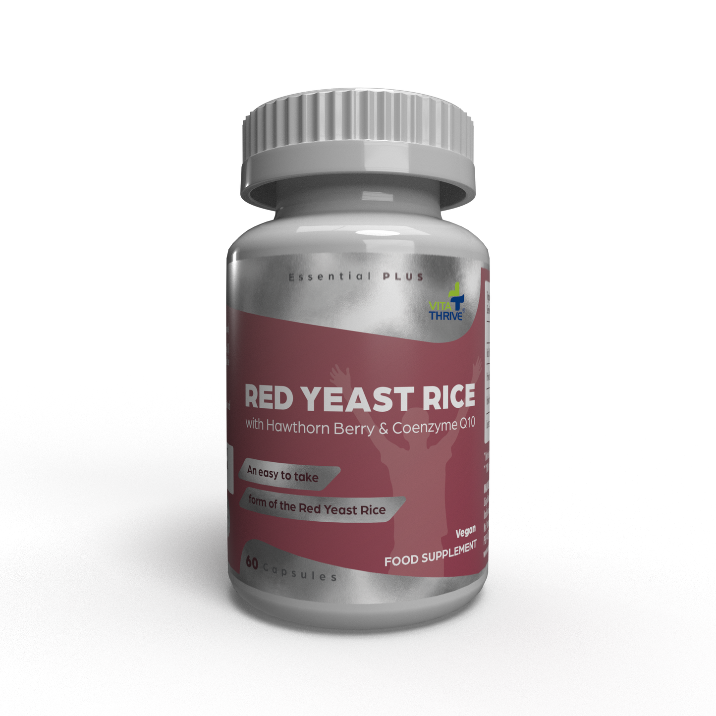 VitaThrive® Red Yeast Rice with Hawthorne Berry and Co-Enzyme Q10-60 Capsules