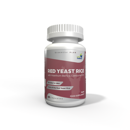 VitaThrive® Red Yeast Rice with Hawthorne Berry and Co-Enzyme Q10-60 Capsules