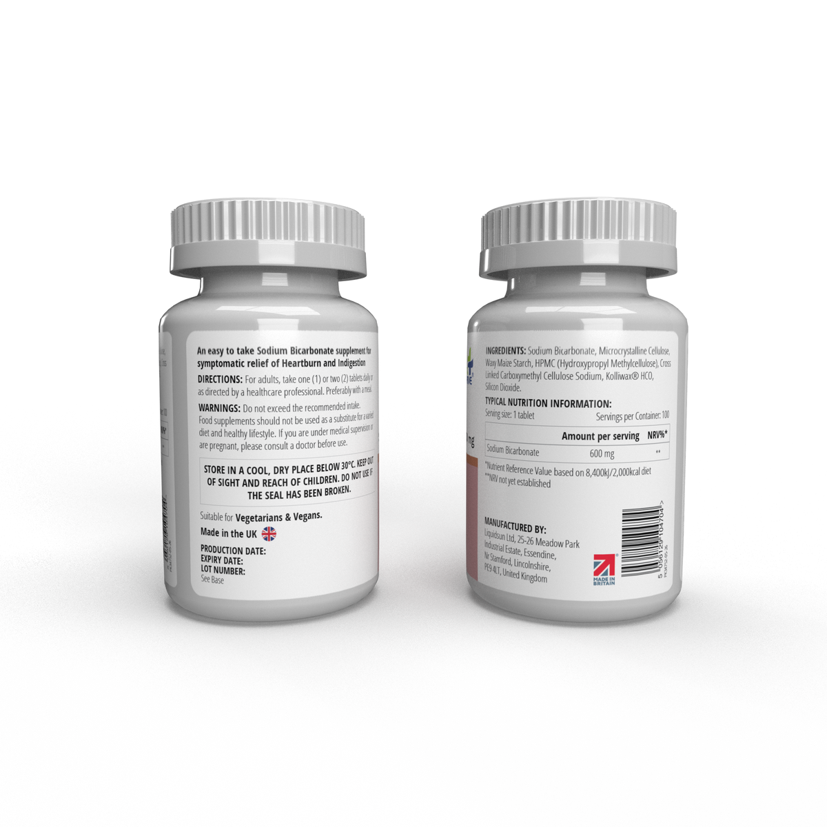 VitaThrive® Sodium Bicarbonate 600mg Tablets