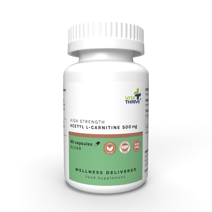 VitaThrive Acetyl L Carnitine 500mg 90 Capsules VitaThrive Acetyl L Carnitine 500mg 90 Capsules